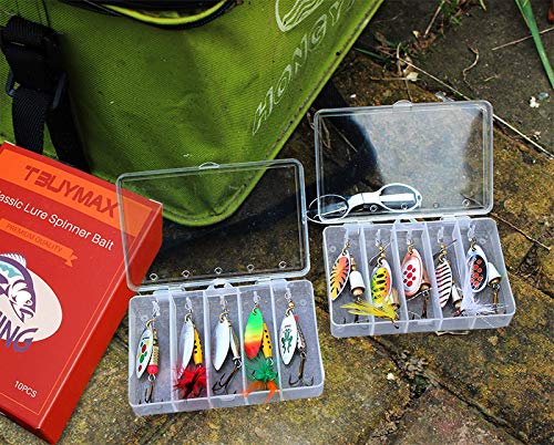 Spinnerbait Fishing Lure Kit with Tackle Boxes Spinnerbait Fishing Lure Kit with Tackle Boxes